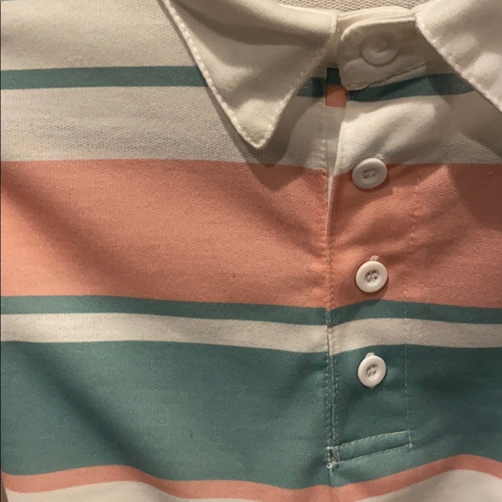 Striped crop, with collar. - Picture 4 of 8